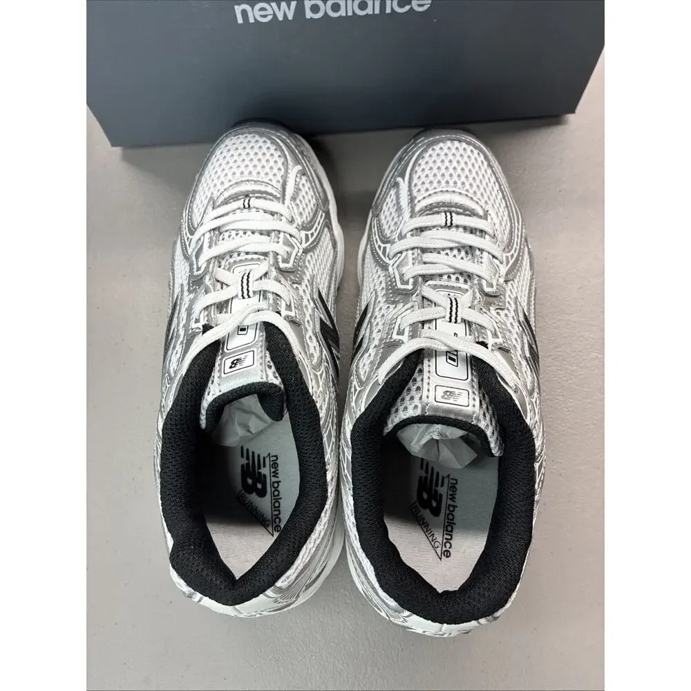 New Balance 740 Bungee Lace Grey Black Mesh Sneakers Unisex Kids Size 3